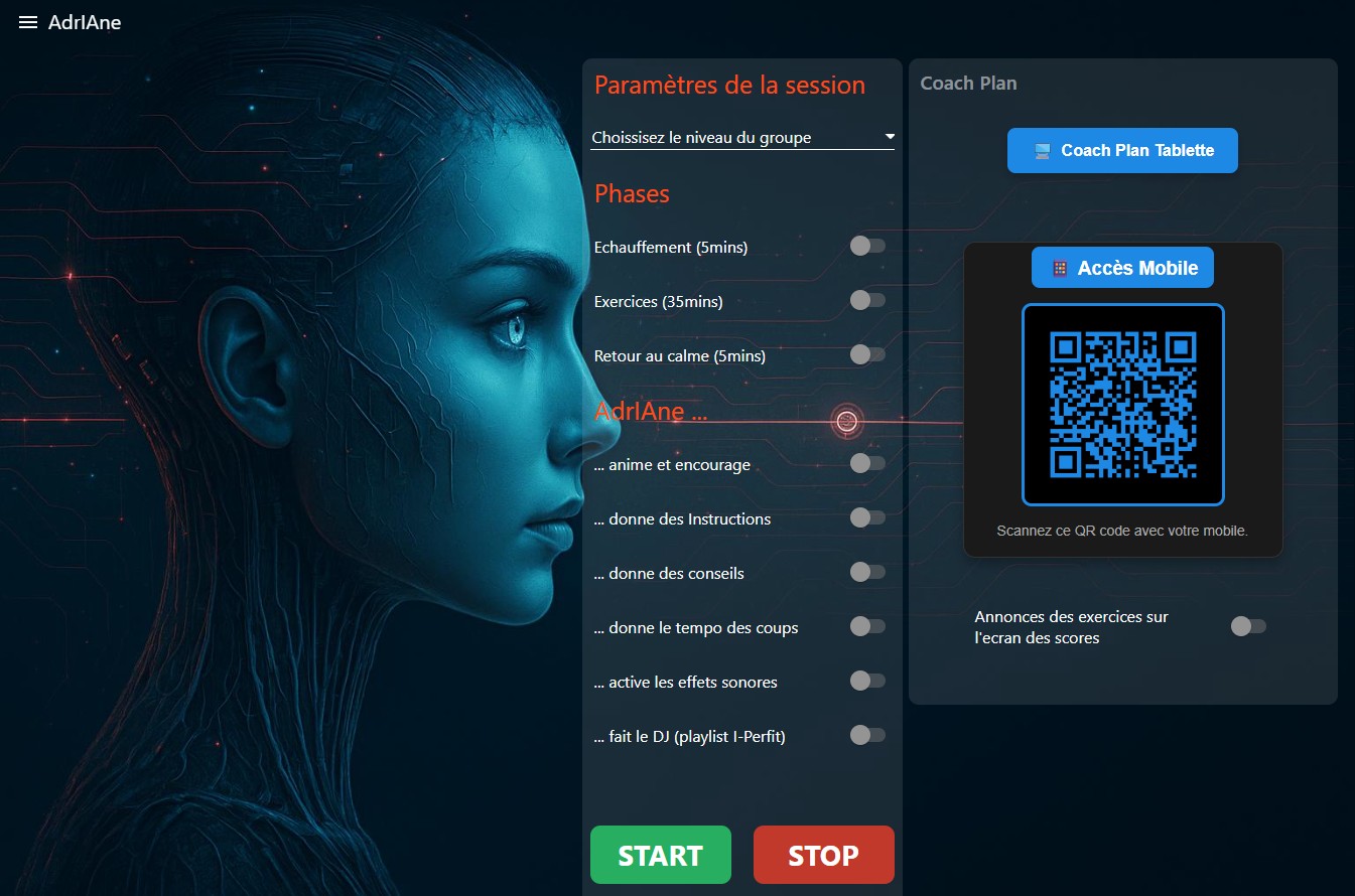 AdrIAne session parameters